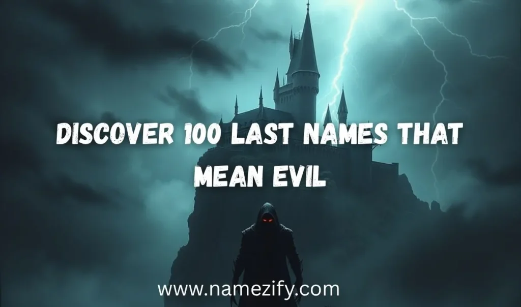 Last Names That Mean Evil