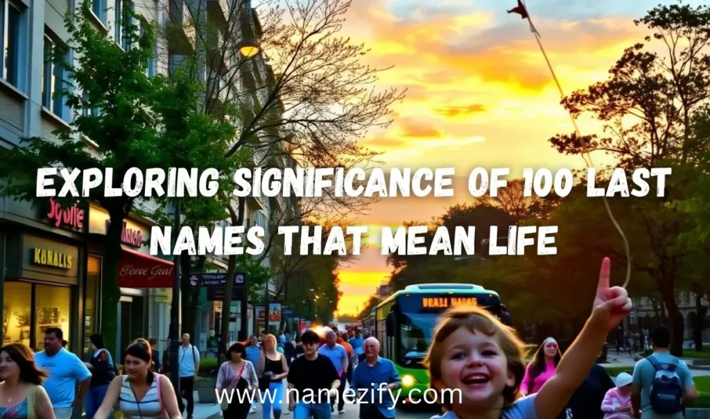 Last Names That Mean Life