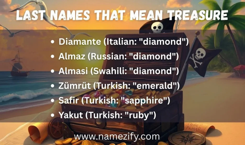 Last Names That Mean Treasure