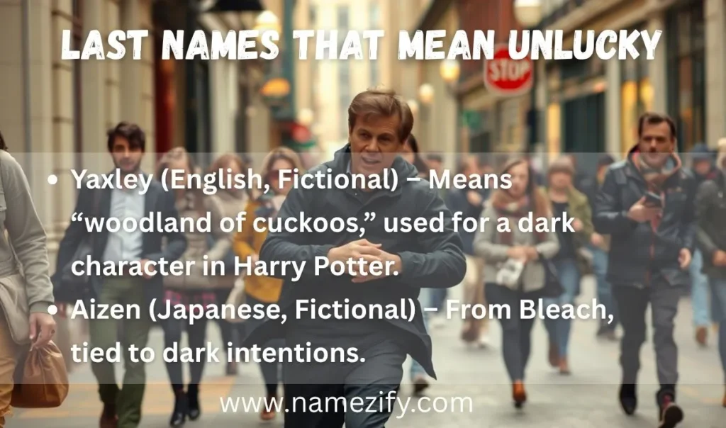 Last Names That Mean Unlucky