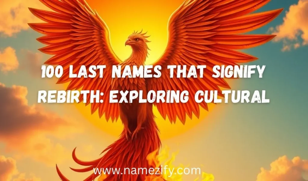 Last Names That Signify Rebirth