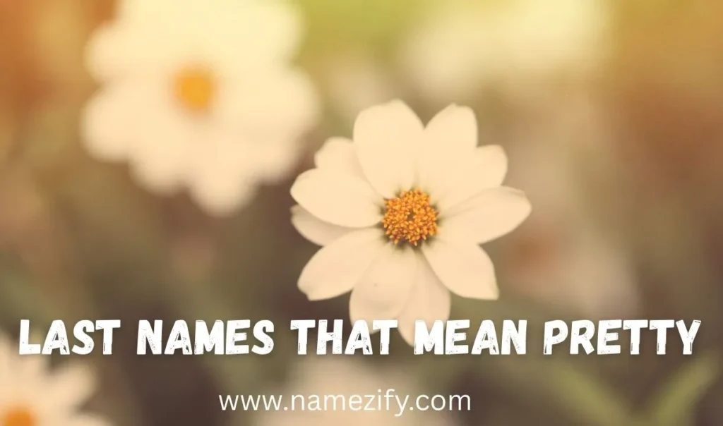 Last Names That Mean Pretty